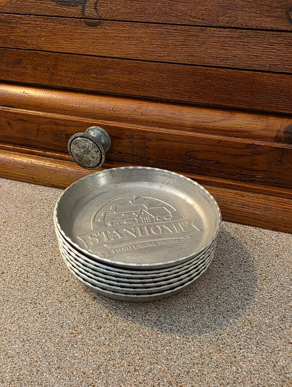 Set Of StanHome Coasters Country Vintage